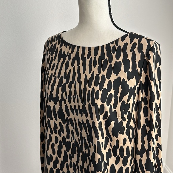 LOFT | Tunic Shift Dress | Leopard Print | Size 12 - Picture 4 of 14